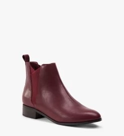 JOLIETTE Women's Vegan Flat Boots -Fashion Clothing Store FW16 Nomad Joliette cerise 3