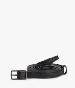 MARION Women's Vegan Skinny Belt -Fashion Clothing Store FW18 Vintage Marion Black 1