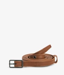 MARION Women's Vegan Skinny Belt -Fashion Clothing Store FW18 Vintage Marion Chili 1
