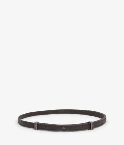 SOLINA Women's Vegan Skinny Belt -Fashion Clothing Store FW18 Vintage Solina Charcoal 1