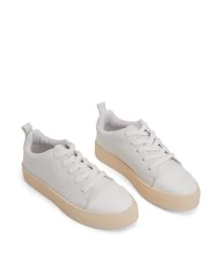 MARCI Women's Vegan Sneakers 36 MARCI Women's Vegan Sneakers -Fashion Clothing Store FW21 Footwear Terra marci whitebronze 2