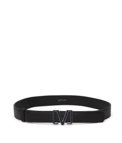 REE Women’s Vegan Leather Belt - Purity -Fashion Clothing Store FW22 Belts Purity Ree Black 1