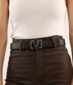 REE Women’s Vegan Leather Belt - Purity -Fashion Clothing Store FW22 Belts Purity Ree black 2