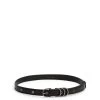JULEP Women's Vegan Skinny Belt -Fashion Clothing Store FW22 Belts Vintage Julep Black 1