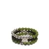 LAUGHING Bead & Charm Bracelet In Green -Fashion Clothing Store FW22 Bracelets LaughingBuddha 3pack green 1
