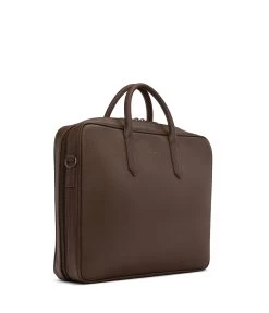 ELON Vegan Briefcase - Dwell -Fashion Clothing Store FW22 Dwell Elon Chestnut 3