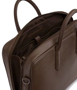 ELON Vegan Briefcase - Dwell -Fashion Clothing Store FW22 Dwell Elon Chestnut 4