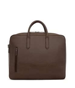 ELON Vegan Briefcase - Dwell -Fashion Clothing Store FW22 Dwell Elon Chestnut 5