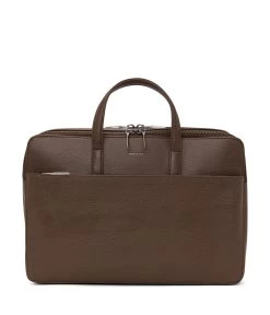 TOM Vegan Briefcase - Dwell -Fashion Clothing Store FW22 Dwell Tom Chestnut 1