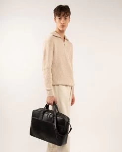 TOM Vegan Briefcase - Dwell -Fashion Clothing Store FW22 Dwell Tom Chestnut 2 1
