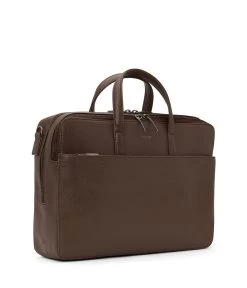 TOM Vegan Briefcase - Dwell -Fashion Clothing Store FW22 Dwell Tom Chestnut 3