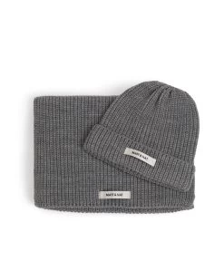 WYNN Hat & Scarf Set 27 WYNN Hat & Scarf Set -Fashion Clothing Store FW22 HatsAndScarves Wynn Grey 1
