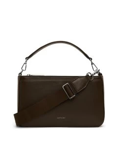 FENNE Vegan Convertible Crossbody Bag - Loom -Fashion Clothing Store FW22 Loom Fenne espresso 1