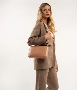 FENNE Vegan Convertible Crossbody Bag - Loom -Fashion Clothing Store FW22 Loom Fenne espresso 2 1