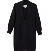 NESS Knee-Length Cardigan -Fashion Clothing Store FW22 Outerwear Ness Black 1