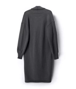 NESS Knee-Length Cardigan -Fashion Clothing Store FW22 Outerwear Ness charcoal 5