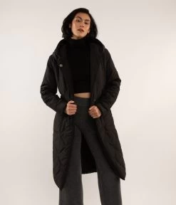 DALLAS Women's Vegan Quilted Jacket -Fashion Clothing Store FW22 Outerwear dallas black 2 4