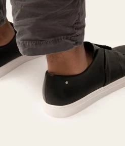 RENZO Men's Vegan Slip On Sneakers -Fashion Clothing Store FW22 SHOES RENZO BLACK 2 2