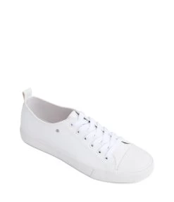 HUGO Men's Vegan Sneakers -Fashion Clothing Store FW22 Shoes Hugo White 3