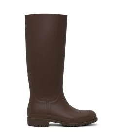 OTOKI Women's Tall Vegan Rain Boots 28 OTOKI Women's Tall Vegan Rain Boots -Fashion Clothing Store FW22 Shoes Otoki brown 1