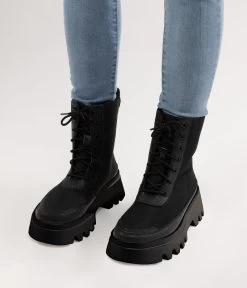 OVI Women's Vegan Lace-Up Boots -Fashion Clothing Store FW22 Shoes Ovi black 2 1
