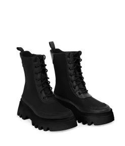OVI Women's Vegan Lace-Up Boots -Fashion Clothing Store FW22 Shoes Ovi black 3