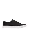 RENZO Men's Vegan Slip On Sneakers -Fashion Clothing Store FW22 Shoes Renzo Black 1