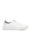 STEAL Men's Vegan Slip On Sneakers -Fashion Clothing Store FW22 Shoes Steal White 1
