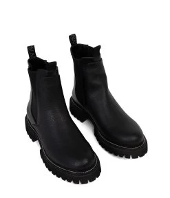 ZUKE Women's Vegan Chelsea Boots -Fashion Clothing Store FW22 Shoes Zuke Black 3