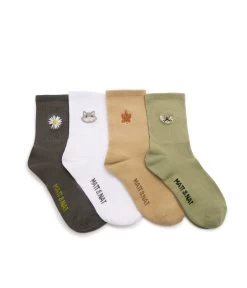 SOCK SET Organic Cotton Socks Box Set | Color Mix -Fashion Clothing Store FW22 Sockset Olive 1