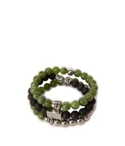 LAUGHING Bead & Charm Bracelet In Green -Fashion Clothing Store FW22 bracelets laughingbuddha 3pack green 4