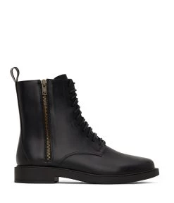 MORTON Women's Vegan Combat Boots -Fashion Clothing Store FW22 shoes Morton Black 1