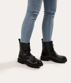 JASMIN Women's Vegan Combat Boots -Fashion Clothing Store FW22 shoes jasmin black 2 2