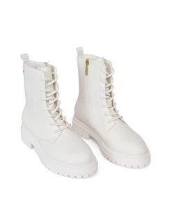 MAREE Women's Vegan Combat Boots -Fashion Clothing Store FW22 shoes maree white 3