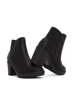 MONTROYAL Women's Vegan Boots -Fashion Clothing Store FW22 shoes montroyal black 6