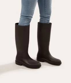 OTOKI Women's Tall Vegan Rain Boots 37 OTOKI Women's Tall Vegan Rain Boots -Fashion Clothing Store FW22 shoes otoki olive 2 2