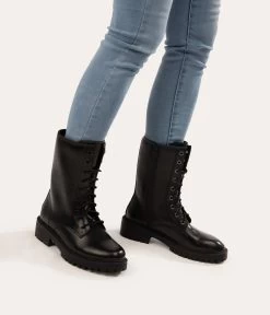 REM Women's Vegan Combat Boots -Fashion Clothing Store FW22 shoes rem black 2 2
