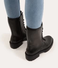 REM Women's Vegan Combat Boots -Fashion Clothing Store FW22 shoes rem black 2 3