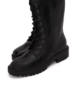 REM Women's Vegan Combat Boots -Fashion Clothing Store FW22 shoes rem black 6