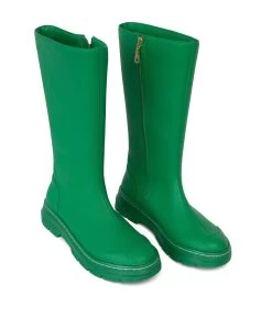 SUMI Women's Tall Vegan Boots 40 SUMI Women's Tall Vegan Boots -Fashion Clothing Store FW22 shoes sumi green 3