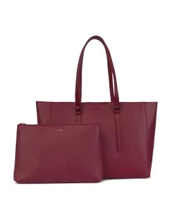 EMEL Vegan Tote Bag - Arbor 35 EMEL Vegan Tote Bag - Arbor -Fashion Clothing Store FW23 Arbor emel Beetroot 6