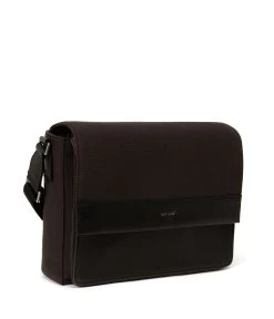 ANTON Vegan Messenger Bag - Canvas -Fashion Clothing Store FW23 Canvas Anton black 3