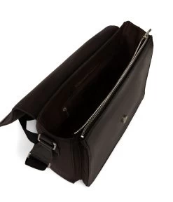 ANTON Vegan Messenger Bag - Canvas -Fashion Clothing Store FW23 Canvas Anton black 4