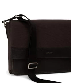 ANTON Vegan Messenger Bag - Canvas -Fashion Clothing Store FW23 Canvas Anton black 6