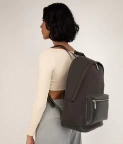 BALILG Large Vegan Backpack - Canvas -Fashion Clothing Store FW23 Canvas BaliLG black 2 4