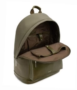 BALILG Large Vegan Backpack - Canvas -Fashion Clothing Store FW23 Canvas BaliLg Olive 4