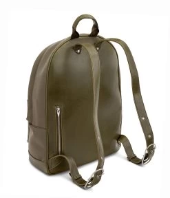 BALILG Large Vegan Backpack - Canvas -Fashion Clothing Store FW23 Canvas BaliLg Olive 5