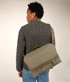 MARTEL Vegan Messenger Bag - Canvas -Fashion Clothing Store FW23 Canvas Martel CHILI 2 2
