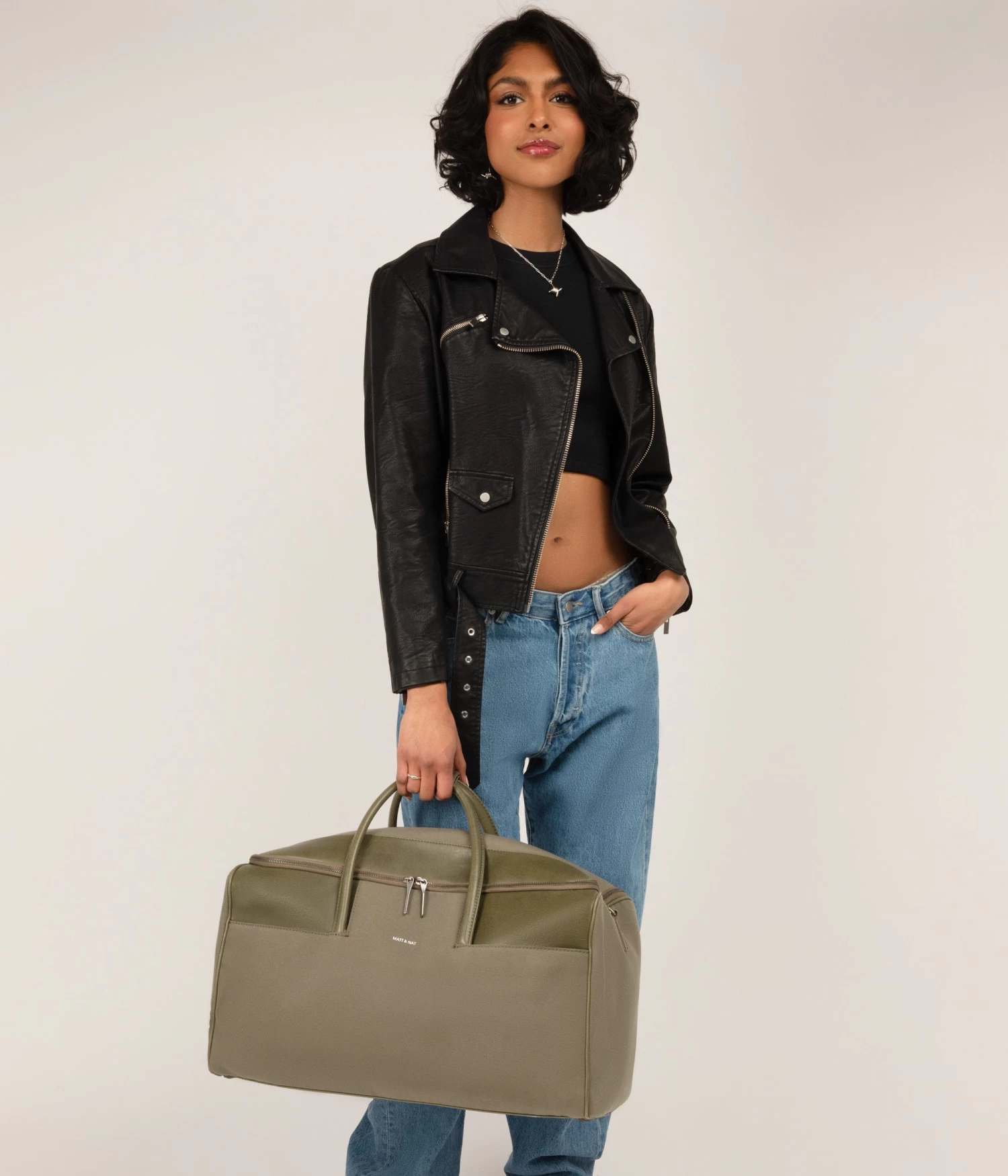 ZAM Vegan Weekender Bag - Canvas 18 ZAM Vegan Weekender Bag - Canvas - Image 16