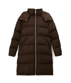 GIADA Puffer Jacket -Fashion Clothing Store FW23 Outerwear Giada espresso 1